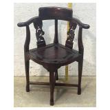 Carved Corner Chair