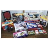 Games, cards, bracelet making kit etc