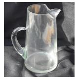 MCM Glass Pitcher with Applied Handle