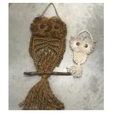 Macrame owls