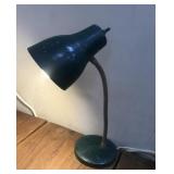 Green desk lamp- vintage