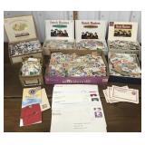 Stamps, postcards etc