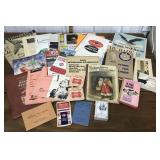 Assorted ephemera- maps, calendar, books,