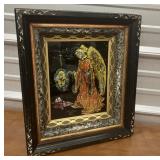 Original foil artwork ï¿½Angelï¿½ ornate frame (16ï¿½ x