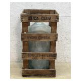 Utica Club  Water Crate w/ Bottle