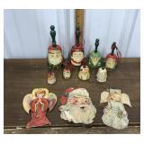 Wooden Christmas bells, paper decorations *not