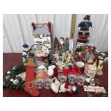 Christmas decor. Snowmen, ornaments, mugs, etcï¿½