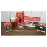 Coca-Cola phone, glasses, napkin holder, clock,