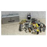 Toolbox, Drill Bits, Chalk Line, Files, etc.