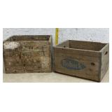 2 Advertising Crates - Bohack & Saratoga