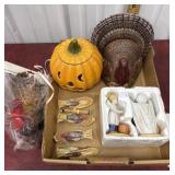 Thanksgiving/ autumn decor. *pumpkin has chipped