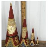 Wooden nesting Santas *not perfect