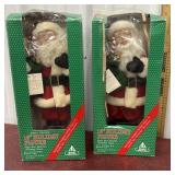 2 Christmas Santaï¿½s 16inch battery operated