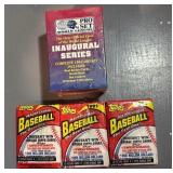 1991 pro set world league SEALED/ topps 1991