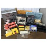 Slide projectors, slides, trays etc