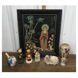 Asian figures, artwork, vase etc *not all perfect