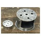 Dutch silver miniature stove, lid? *1 marked 825