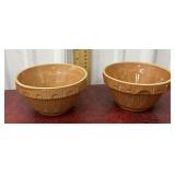Pair small stoneware ovenware bowls