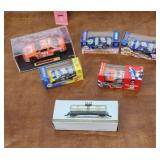 Cast cars and tank car