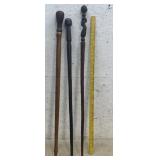 Carved Walking Sticks (3)