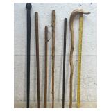 Carved Walking Sticks (6)