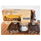 NOS MCM Hellerware Swing-Away Server. Wear to