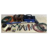 Extension Cords, Carpenters Belt & Toolbag w/