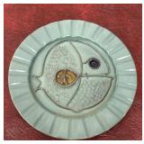Bennington potters plate - fish Vermont