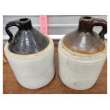 2 Jugs Brown And Cream