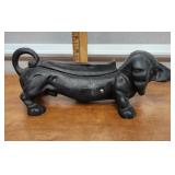 Cast iron dachshund boot scraper