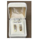 14k Tri Color Earrings