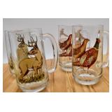 Pheasant and Buck Mugs-Glasses