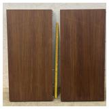 2 Mid- Century Walnut Leaves 20/42
