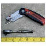 Snap-on Utility Knife & Snap-on Ratchet