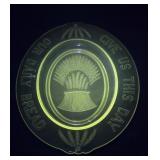 Glows green 1800s Laura Ingalls Wilder EAPG Wheat