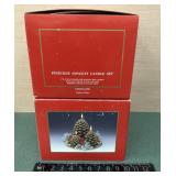 Christmas candle holders, candlesticks, and vases