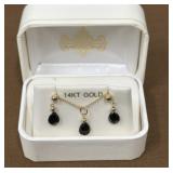 14k Gold Necklace & Earrings