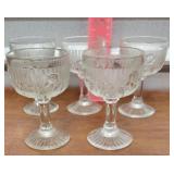 Iris and herringbone goblets