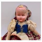 Vintage European Doll-Sawdust Body. Wear as