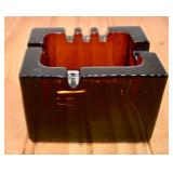Kaj Franck "Cigaro" Amber Art Glass Ashtray.