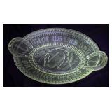 Glow glass ï¿½Our Daily Breadï¿½ plate