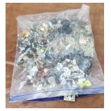 Bag of costume jewelry necklaces bracelets tangle