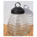 Beehive Lidded Glass Jar