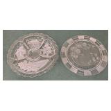 Glass Hors dï¿½oeuvre & cake plate