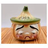 Holt Howard Napco Crying Onion Condiment Jar (no
