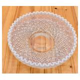 Fenton Glass Diamond Lace French Opalescent