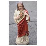 Vintage Chalkware Jesus Statue