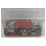 Large Tote Filled with Sports Cards & Binder.