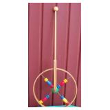 Vintage Walter Toys West Germany Wooden Push Toy