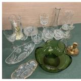End of consignment- lots of glass and a brass